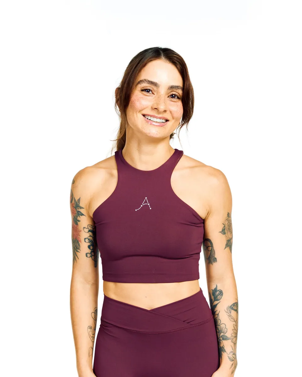 Cropped Meia Lua Merlot